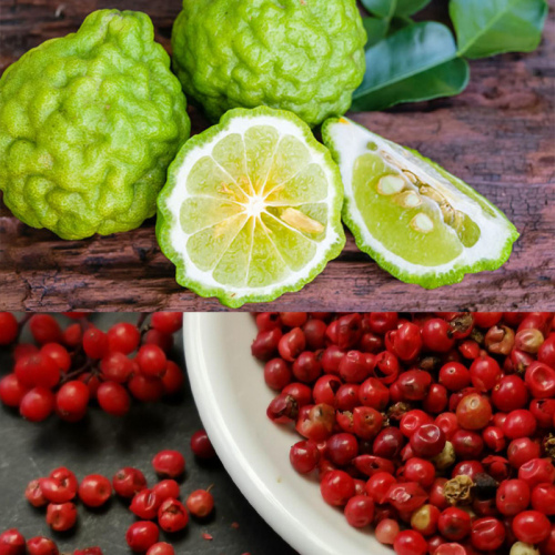 Розовый перец и бергамонт